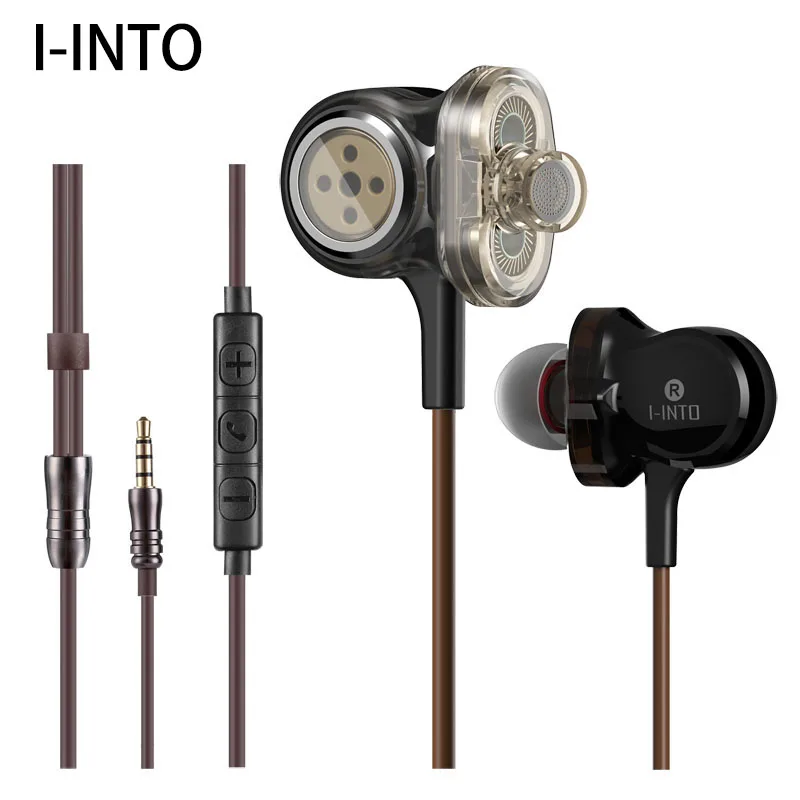 Оригинальные Hi Fi стереонаушники I INTO i8 3DD 6 drive 100% мм проводная гарнитура с