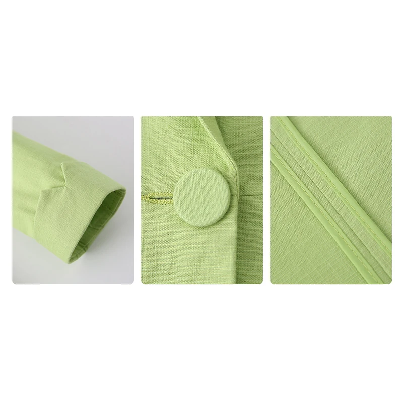 Весенний костюм женский 2018 новая куртка корейский Тонкий хлопок лен большой