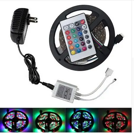 

RGB/White/Warm white/Bule/Red/Green/Yellow 5m SMD 3528 LED strip light diode tape 300leds non waterproof+DC 12V 2A power adapter