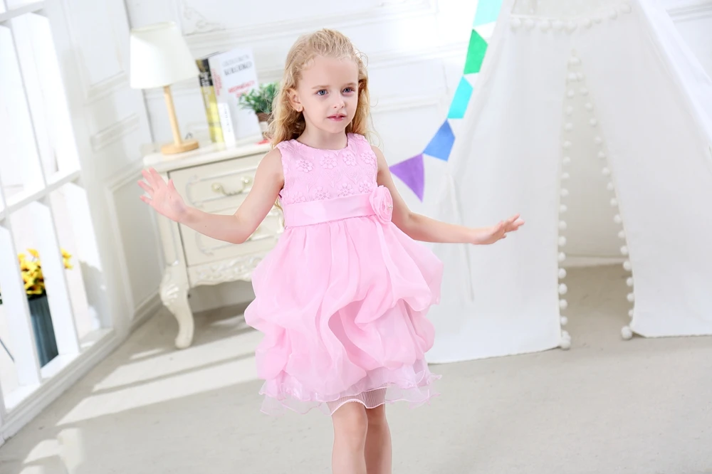 Тотальная распродажа, vestido infantil одежда от «Aile Rabbit», платье для девочек модное платье для девочек Свадебная вечеринка, пышное платье принцессы, платье с цветочным принтом детская одежда