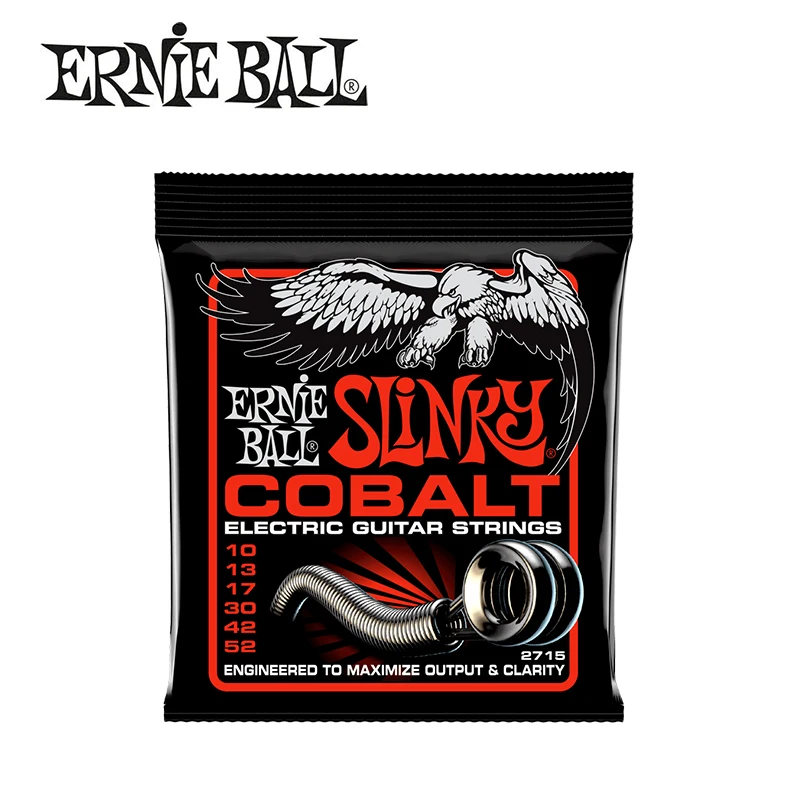 Оригинальные Струны для электрогитары Ernie Ball Slinky Cobalt высокое качество 2715 2720 2721 2722