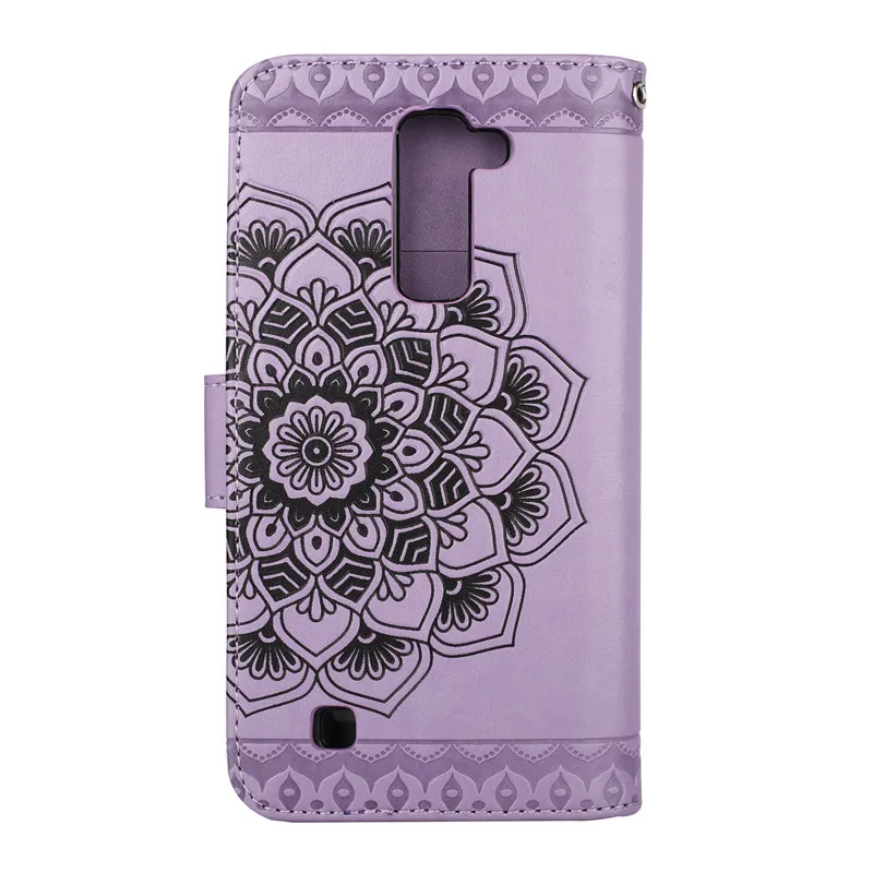 Чехол для LG K8 K10 3D Rilievo цветок кожаный флип-чехол для LG K8 K 8 K350 K350E K350N K10 LTE K 10 K430DS крышка чехол Coque