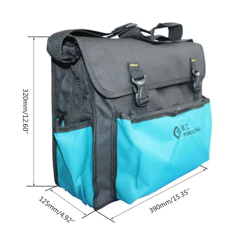 Портативный аппаратный инструментарий Shoulderbag водонепроницаемый Оксфорд ткань организовать карманы сумка для хранения электрик работник использовать DIY