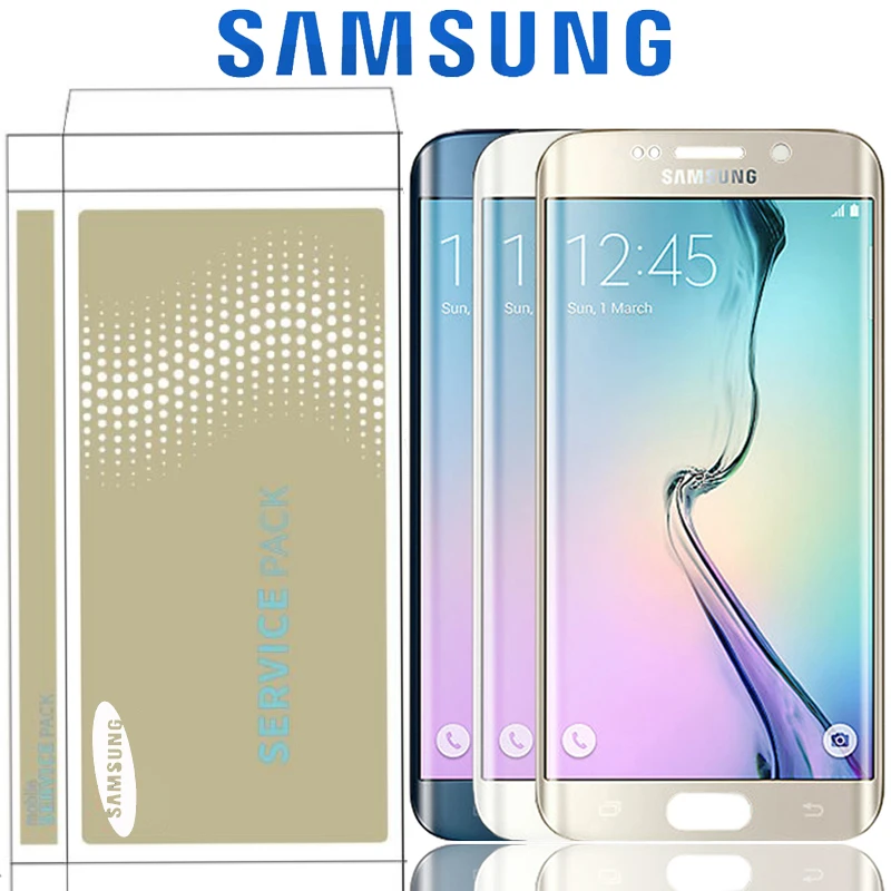Оригинальный 5 1-дюймовый супер AMOLED дисплей для Samsung Galaxy S6 Edge G925 G925F G925I
