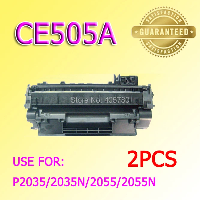 

Картридж с тонером CE505A, 2 шт., совместимый с LJ2055/2035/505A +