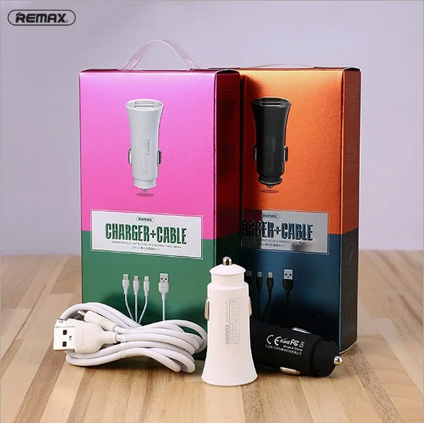 Remax 2.4a двойной USB 3 в 1 кабель для передачи данных подходит micro lighting usb Type C