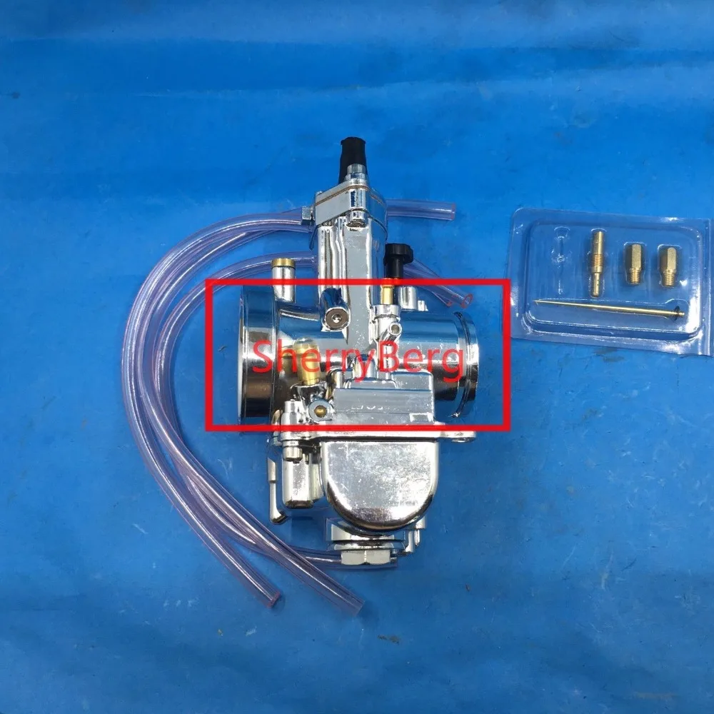 

carburetor 35.5mm PWK OEM replace carb Chrome w power jet ATV Quad Go Kart Dirt