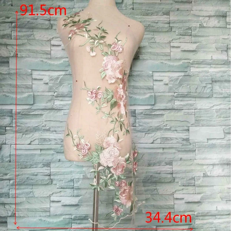 1 шт. Красивая Цветочная аппликация вышитые нашивки для одежды платья модная