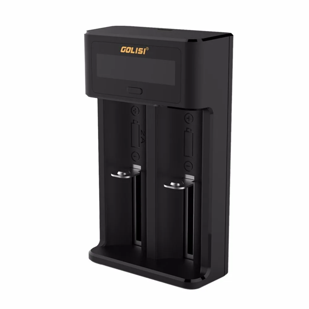 Golisi i2 2.0A Смарт ЖК-зарядное устройство для 18650 20700 26650 Li-Ion Ni-MH Ni-Cd AA AAA аккумуляторная батарея(не входит в комплект