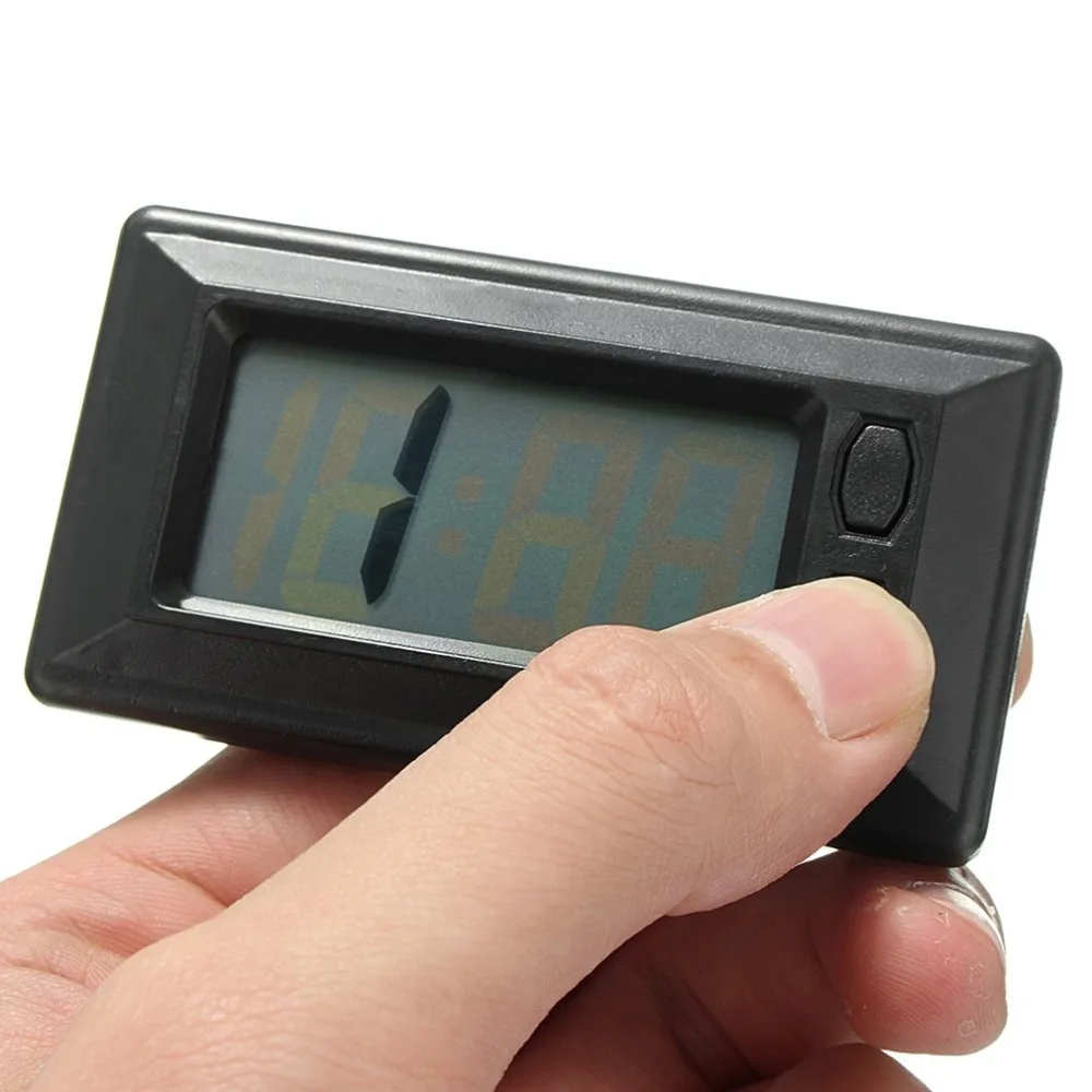 Ультратонкий ЖК цифровой дисплей автомобильные часы приборной панели с - Фото №1