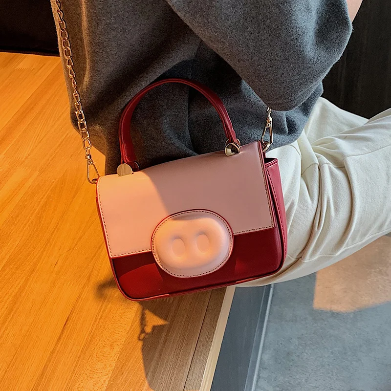 Женская сумка в Корейском стиле модная популярная миниатюрная с цепочкой и