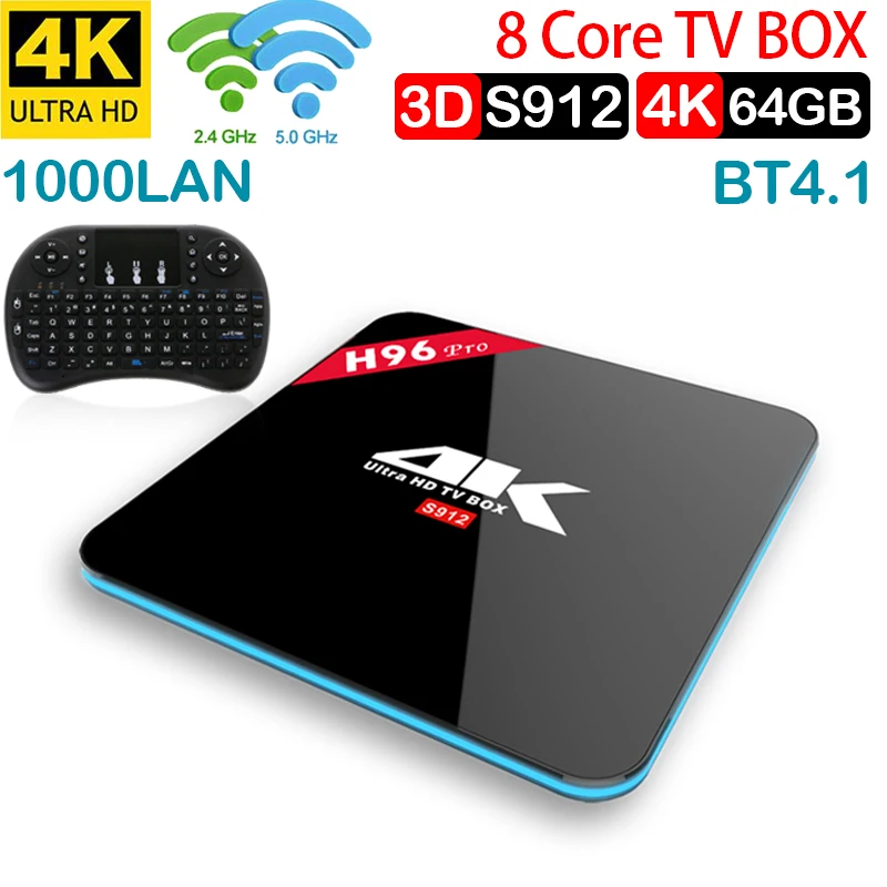 Xinways 3 Гб 64 ГБ android tv box 7 1 Восьмиядерный 4 k Amlogic S912 smart 2 4g/5 ghz Wifi BT4.1|ТВ-приставки и