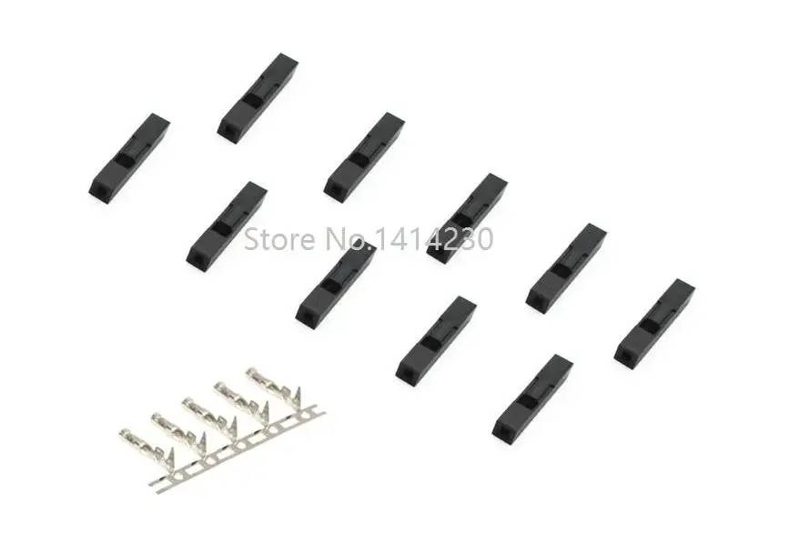 Пластиковый Соединительный разъем Dupont 100 комплектов 1P 2 54 мм|dupont 1p|terminal connector2.54mm
