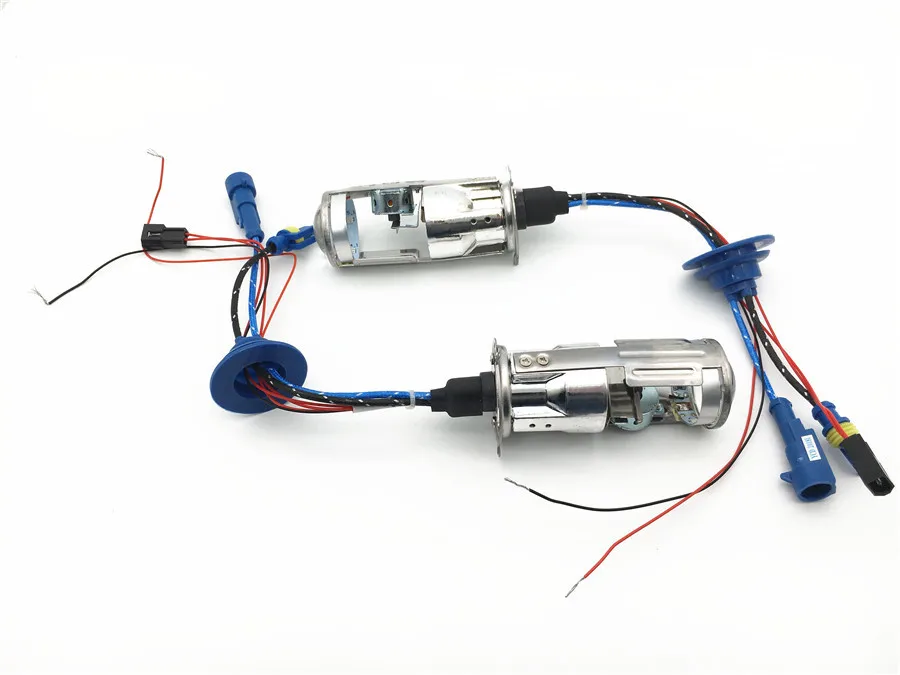 H4 Проектор 12 В 55 Вт Би-лампы ксеноновые HID лампы светильник Hi/Lo луч головной светильник для H4 мини проектор Объектив Би-ксеноновые лампы без потерь