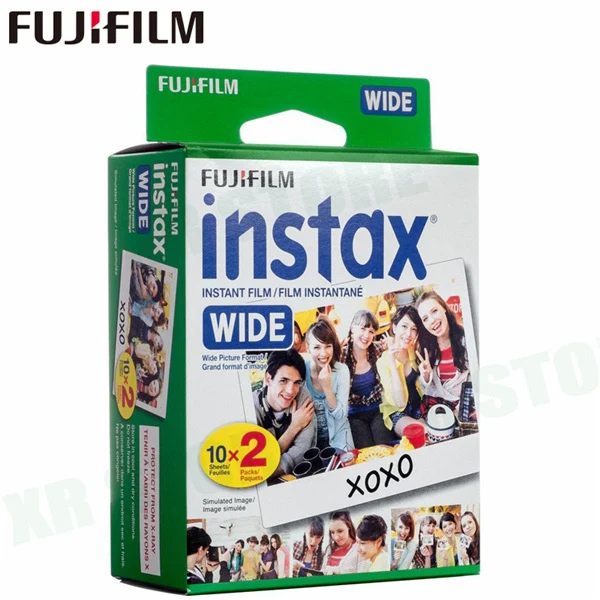 20 wide white 10-100 пленки Fujifilm Instax Wide Instant White Edge монохромные пленки для камеры Fuji 100 200 210 300 500AF lomographic photo - Цвет: 20 wide white