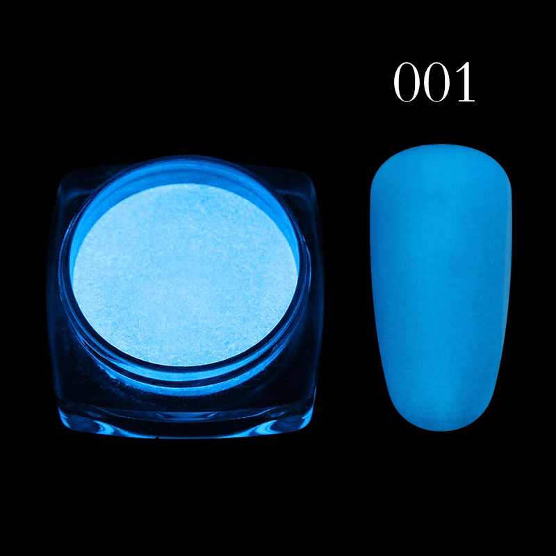 1 г ночного свечения ультрафлуоресцентный эффект 12 цветов светится в темноте