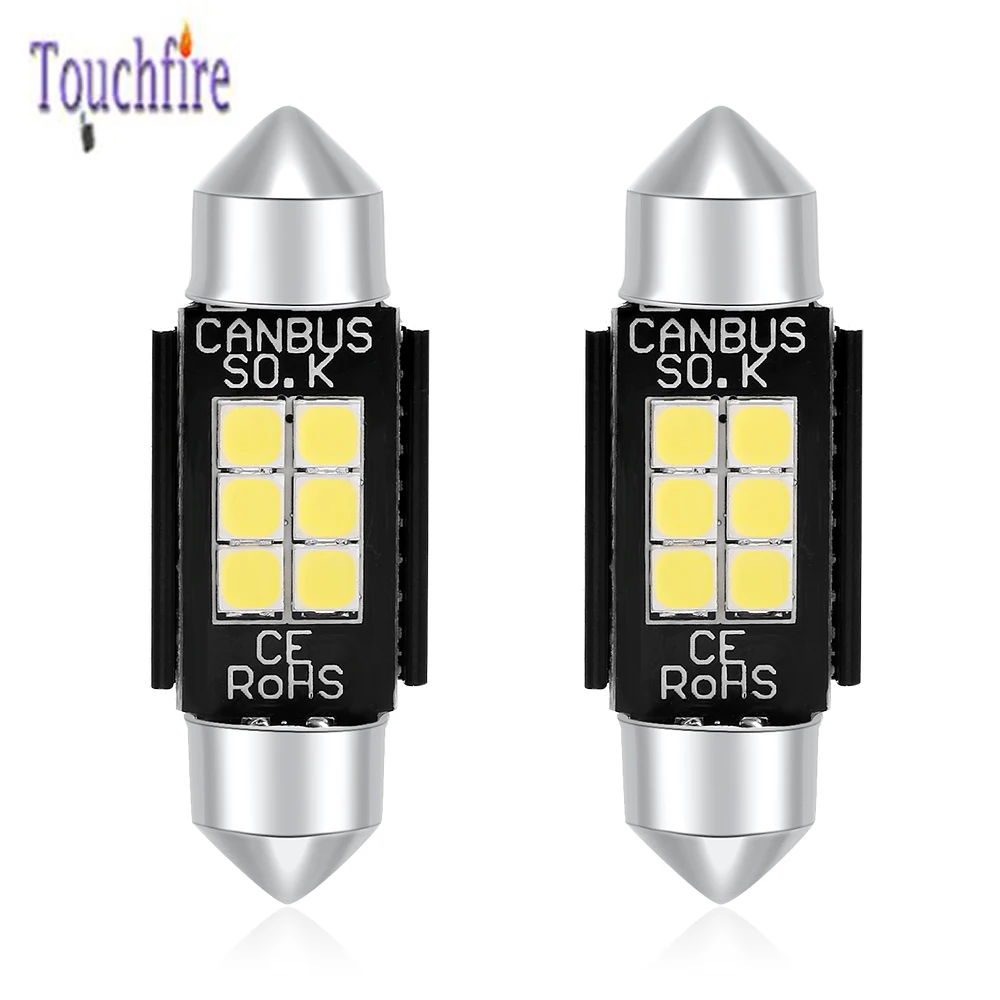 100 шт. C5W Festoon Canbus автомобильная лампа 3030SMD 8LED подсветка номерного знака