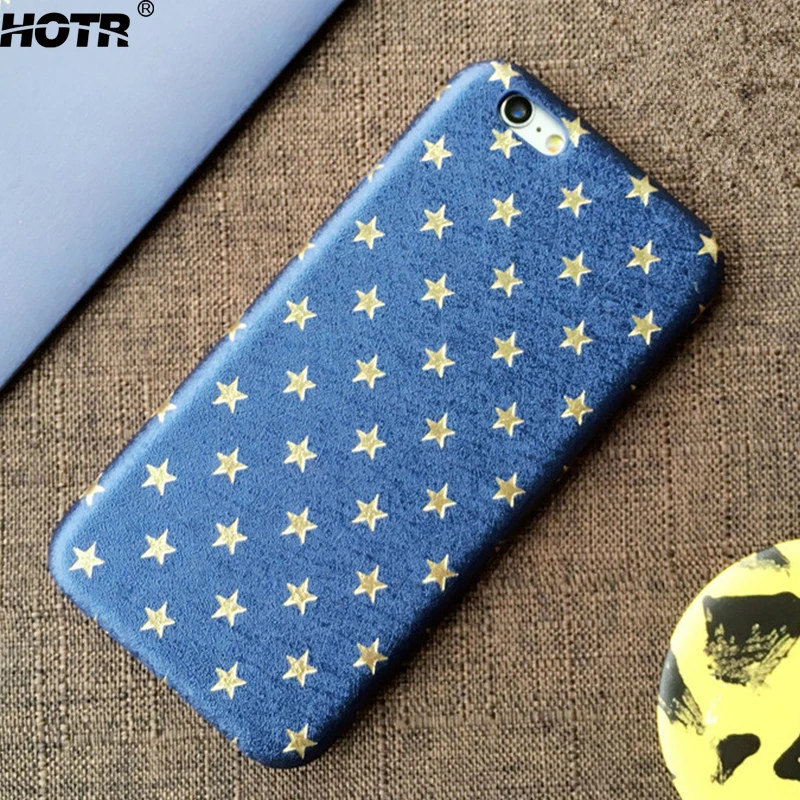 Hotr мягкий кожаный чехол для iphone 8 plus 7 6 6s со звездами iPhone задняя крышка сумки |