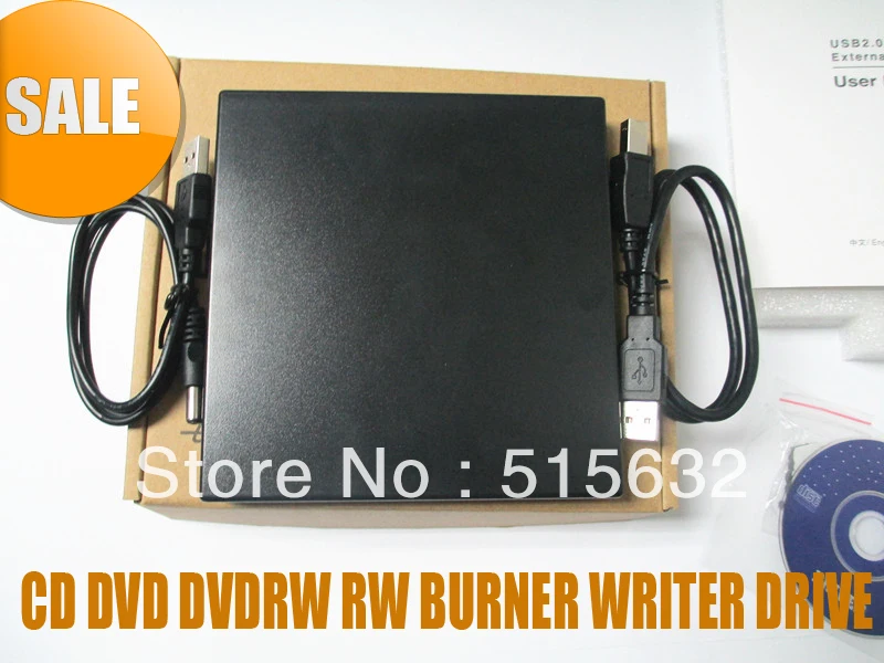 Новый внешний двухслойный USB 2 0 CD DVD DVDRW RW запись и диск для всех ПК черный|dvd rw