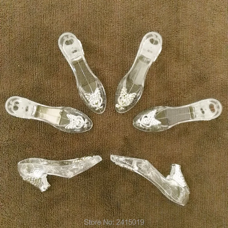 Прозрачная шкатулка для конфет на высоком каблуке 12 шт.|deco box|deco filledeco baby shower |