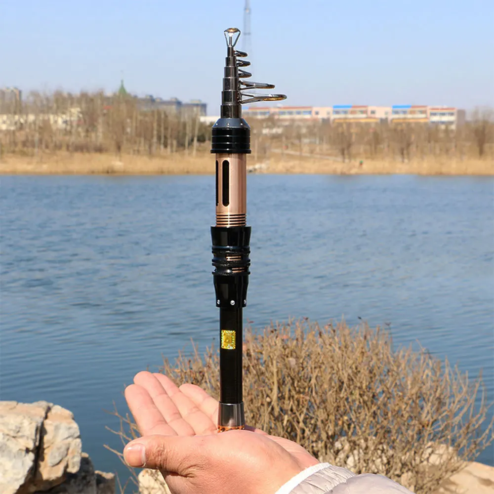 Мини удочка 99% карбоновая портативная телескопическая эксклюзивная для морской