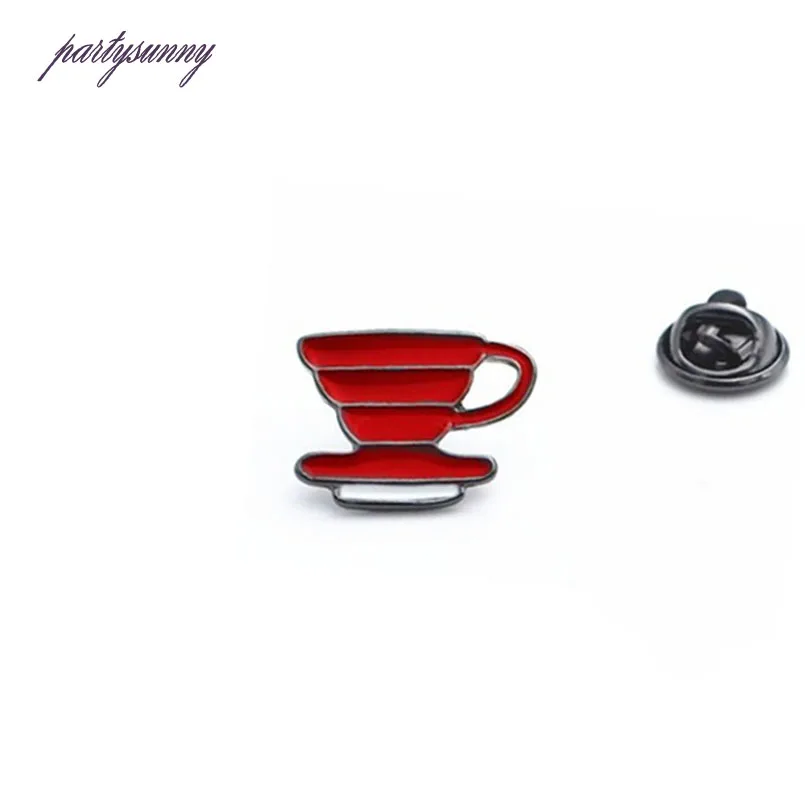 PY Кофейные и чайные наборы чашки значки Булавки кнопки металл эмаль Значки на