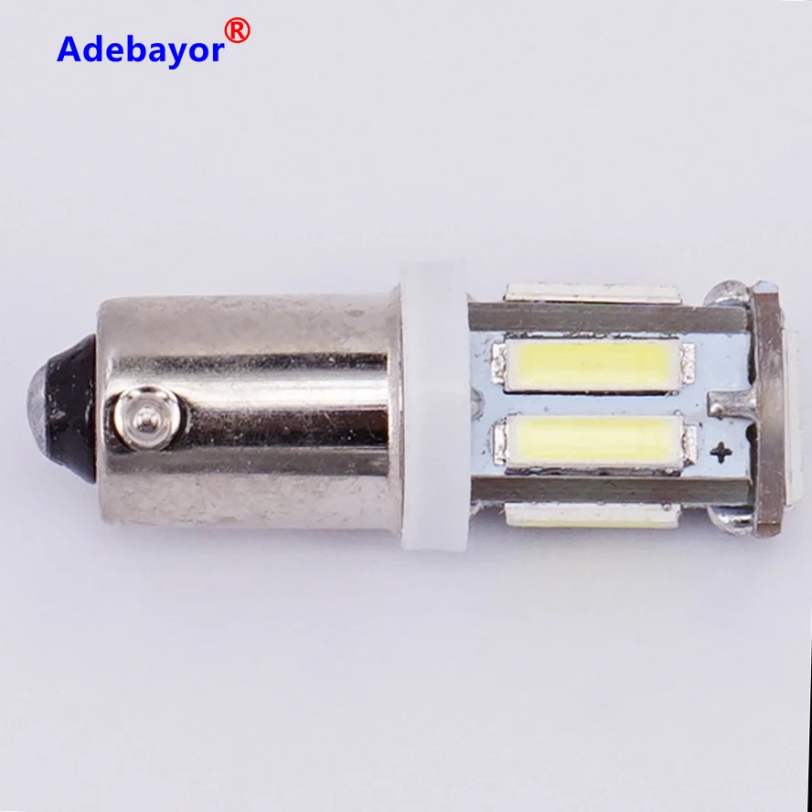 2 шт. BA9S T4W 10 SMD 7014 7020 светодиодный 10SMD автоматический индикатор интерьера бокового