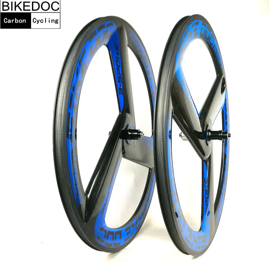 BIKEDOC Bicicleta Carbon 3 спицевое колесо 700c Фиксированное переключения передач Toray 700