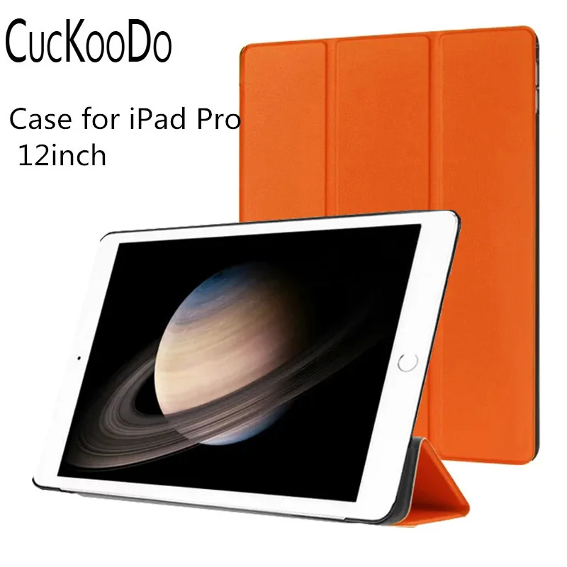 Тонкий чехол CucKooDo для Apple 12 дюймов iPad Pro модель 2015 ультра тонкий легкий (с умным