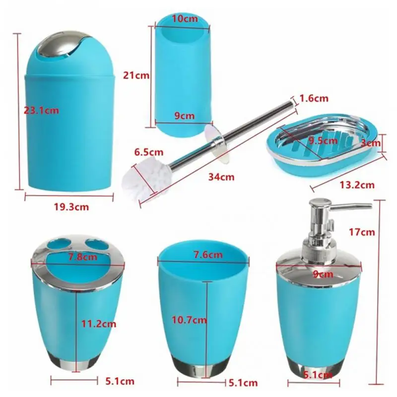 6 шт./компл. аксессуары для ванной держатель зубной щетки туалетной мыло блюдо
