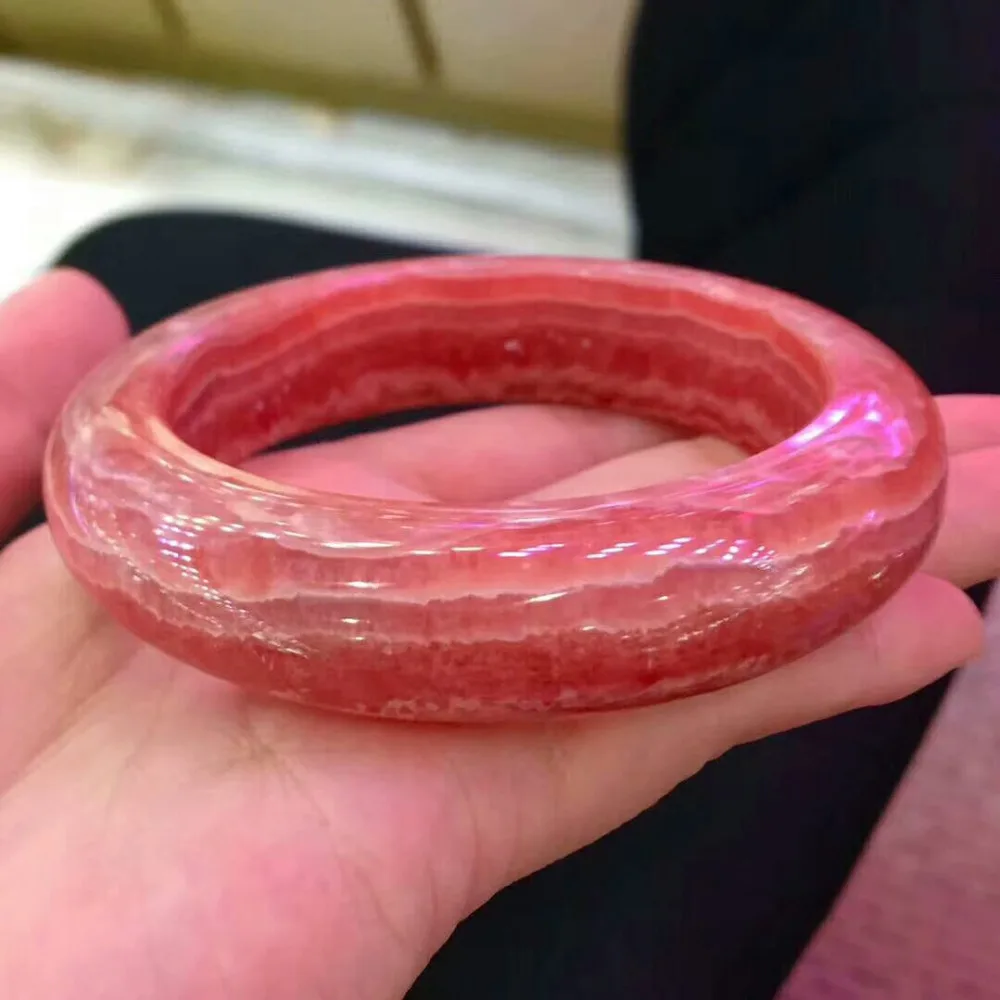 Натуральный розовый Rhodochrosite 55 мм драгоценный камень кристалл круглый 15x10 браслет