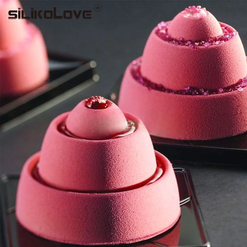 SILIKOLOVE розовое сердце форма для торта 3D силиконовые формы для DIY выпечки для муссов и десертов кухонные формы для выпечки инструменты художественная форма для торта