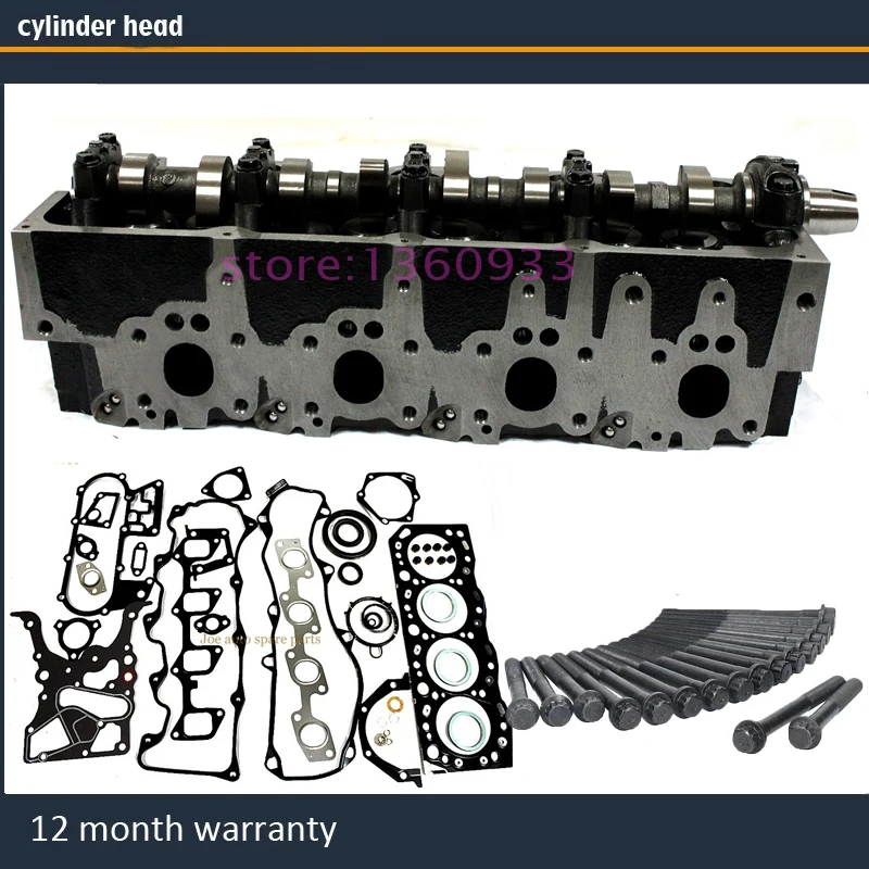 3L полный цилиндр головка в сборе для Toyota Hilux 4runner Toyota HiAce Land Cruiser Dyna 150 ToyoAce 2,8 D 8 V с полная прокладка болт