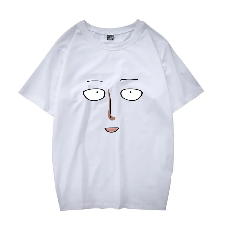 One Punch Man T Shirts Anime Cosplay Boy Student Face T-Shirt 3D Digital Printing Pure Cotton Tee | Мужская одежда