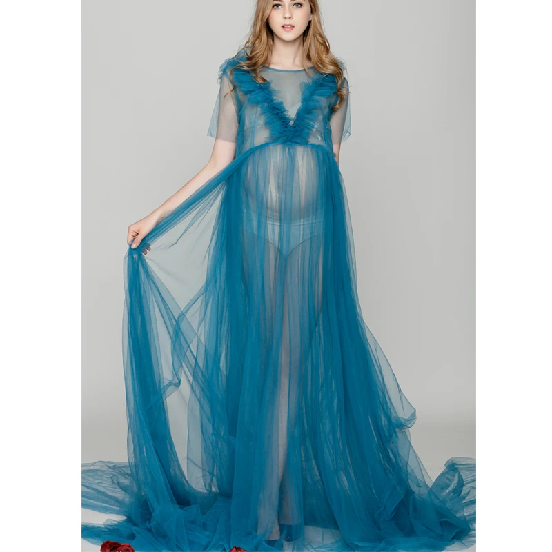 Платье для беременных OkayMom Элегантное Длинное фотосессии платье 2019|shower dresses|maternity