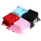 Бархатные подарочные пакеты для украшений, колец, браслетов, 10 х12 см, 100 шт.