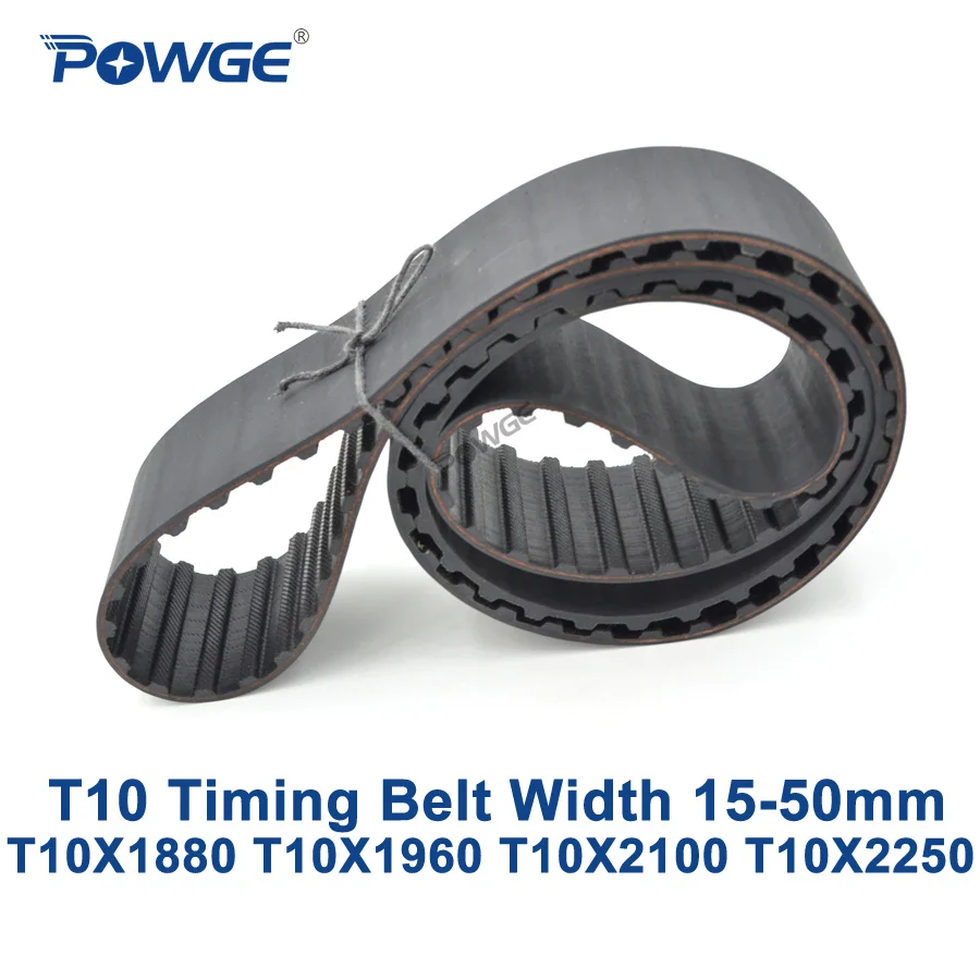 Синхронный ремень синхронизации POWGE T10 C = 1880/1960/2100/2250/2500 ширина 15/20/25/30/40/50 мм