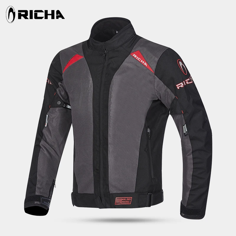 RICHA мотоциклетная куртка летняя сетчатая защитная одежда Blouson Moto CE утвержден