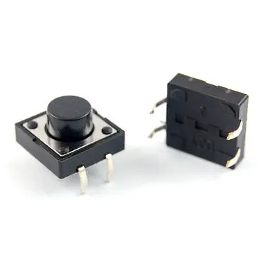 

4 Pin DIP Through Hole Momenatry Tactile Pushbutton Switch 12 x 12mm x 7mm