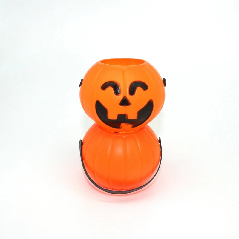 10 шт./лот Хэллоуин реквизит игрушки Тыква горшок портативный цилиндр с лицом