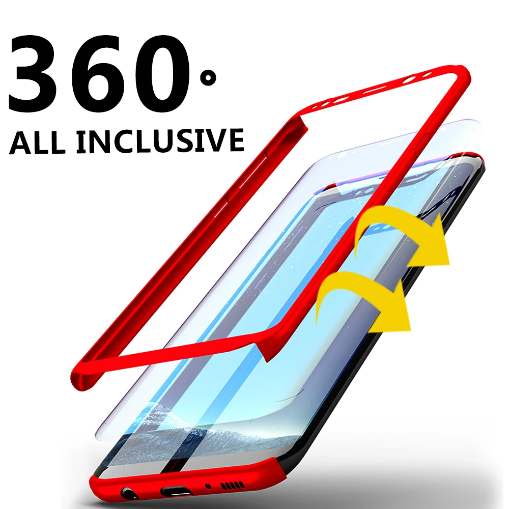 Роскошный 360 градусов полное покрытие чехол для телефона samsung Galaxy A310 A510 A710 A320 A520