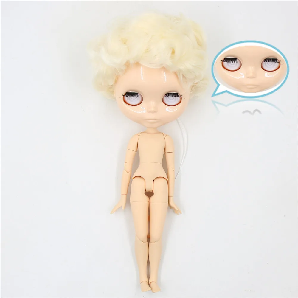 Ледяной DBS Blyth кукольные 1/6 bjd 30 см шарнирное тело желтые волосы без eyechips резные