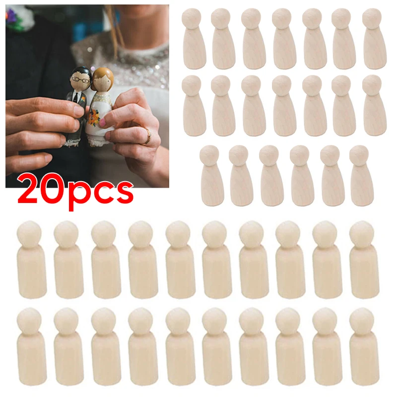 20 шт. Развивающие деревянные колышки для женщин и мужчин женщин|Поделки из