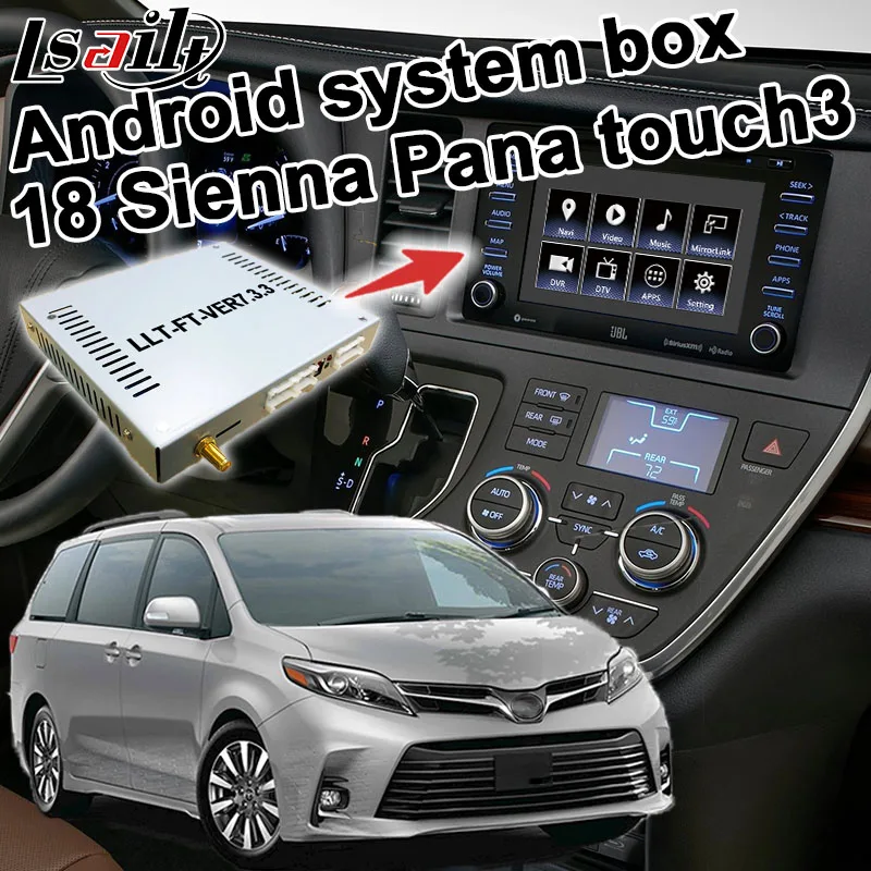 Android GPS навигационная система для Toyota Sienna Touch 3 Panasonic модель видео интерфейс