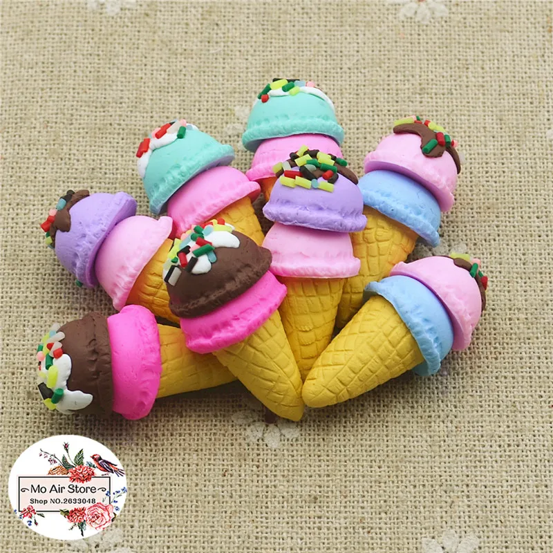 10 шт. конусы для мороженого 16x32 мм|craft charms|craft suppliescraft flatback |
