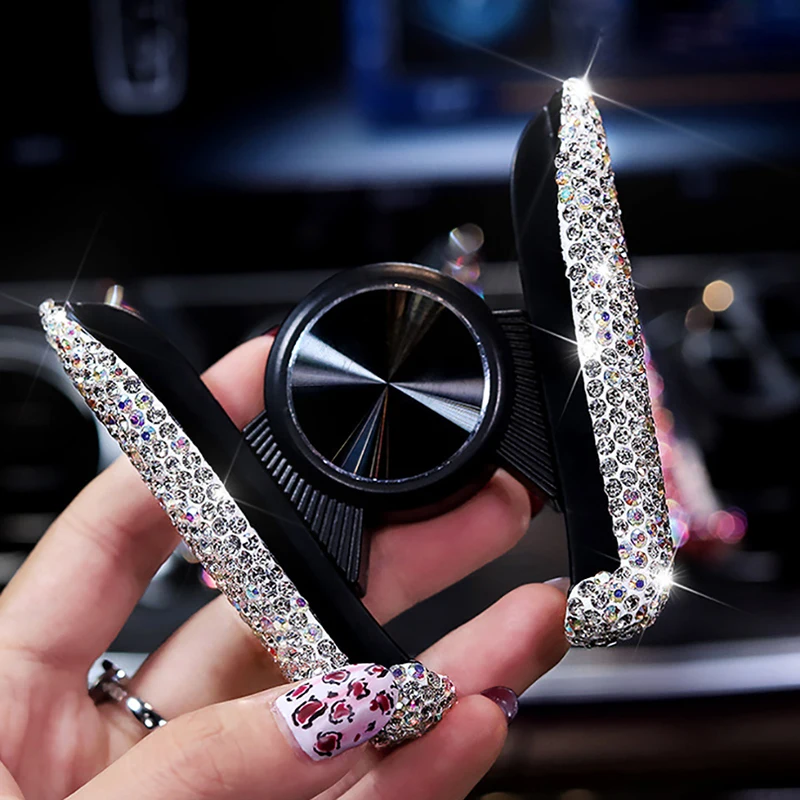 Роскошный Автомобильный держатель для телефона стразы крепления на