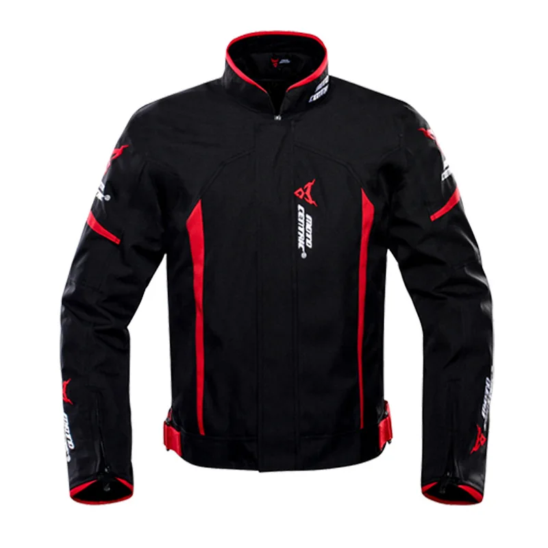 1702-Red Jacket Мотоциклетная Водонепроницаемая Мотоциклетная Куртка Мото куртка+ штаны для езды на гоночном мотоцикле мотоциклетная одежда мото костюм для 4 сезона - Цвет: 1702-Red Jacket