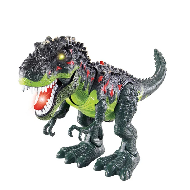 48 см робот динозавров электронные Дракон игрушки животных для прогулок с светильник звук с тираннозаврами; Батарея работает малыш Детский ...
