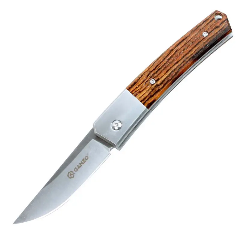 58-60HRC Ganzo Жар-птица G7361-WD1 G7361-WD2 440C Лезвие деревянная ручка складной нож выживания кемпинг инструмент охотничий карманный нож такт - Цвет: G7361-WD1