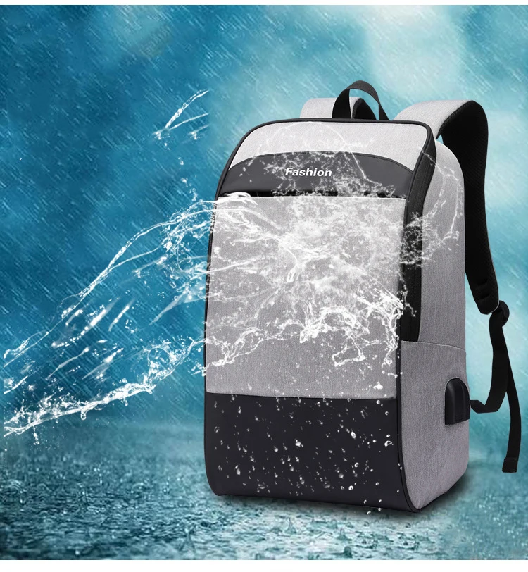 Мужской рюкзак для ноутбука, рюкзак с защитой от кражи, 15,6, двойной USB, большой объем, рюкзаки, водонепроницаемый рюкзак, мужской рюкзак, mochila hombre back pack